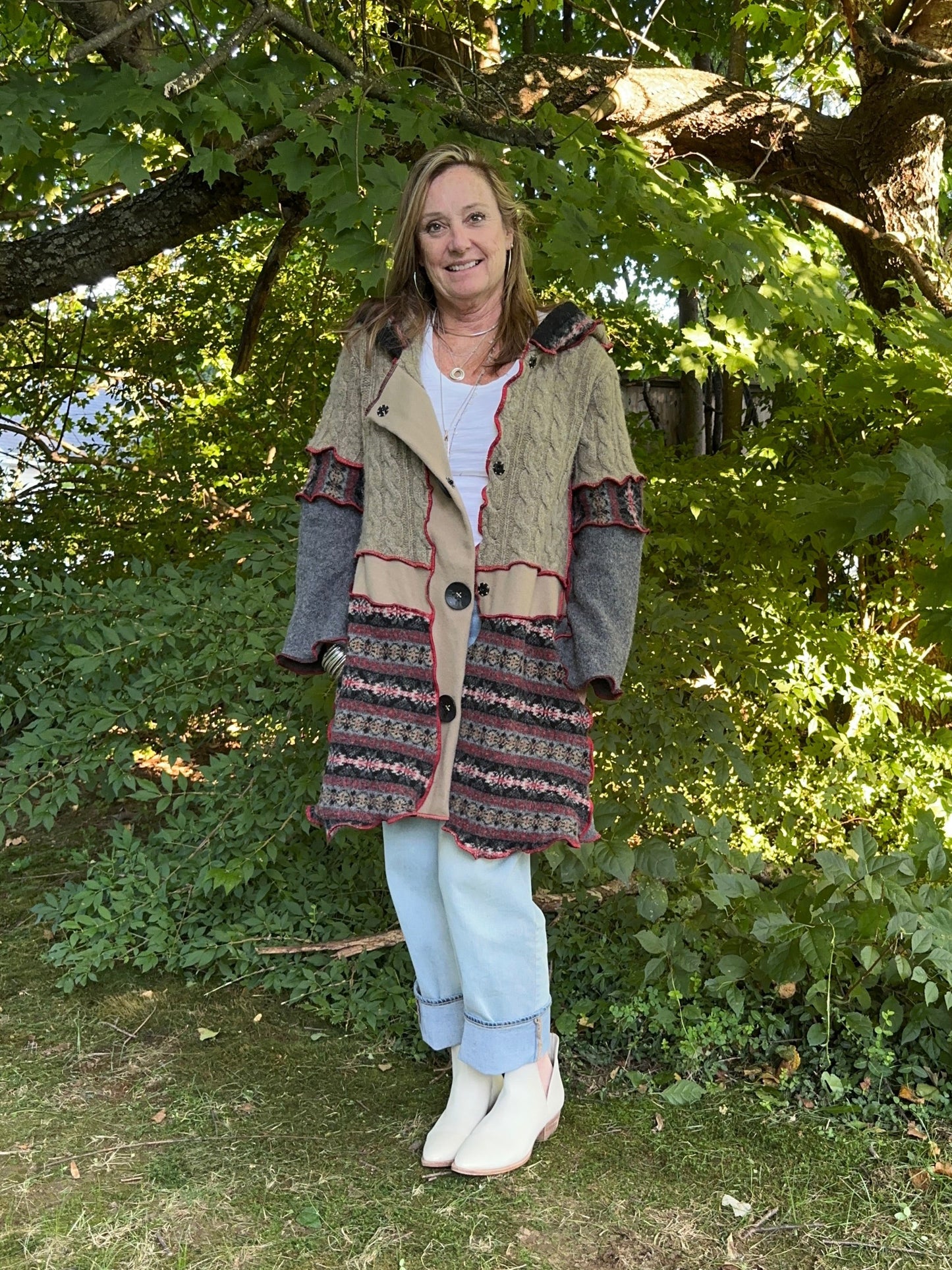 shades of fall swing cardigan coat